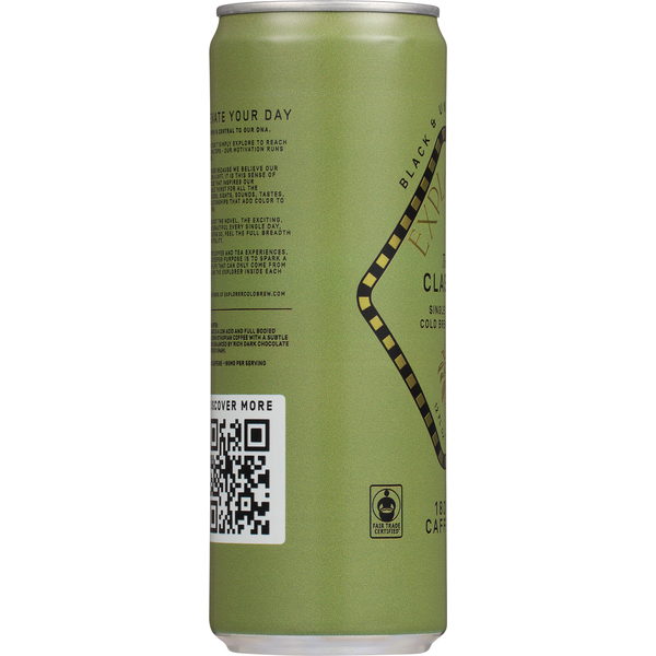 Explorer Black Unsweetened Cold Brew | The Classic Full-Caf