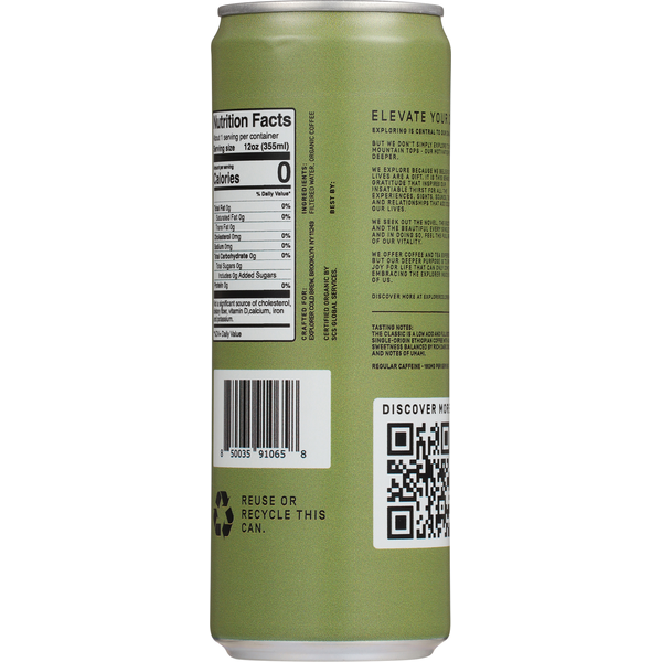 Explorer Black Unsweetened Cold Brew | The Classic Full-Caf