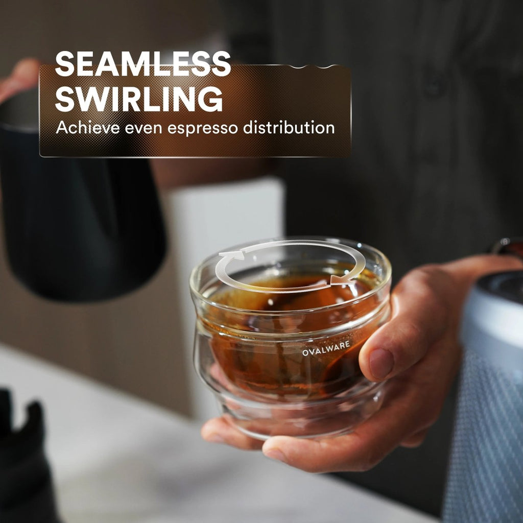 Latte Master Double‑Wall Glass – 250ml / 8.5oz (Set of 2) – Clear, Frost White, Stealth Gray - Shop Coffee Hobby