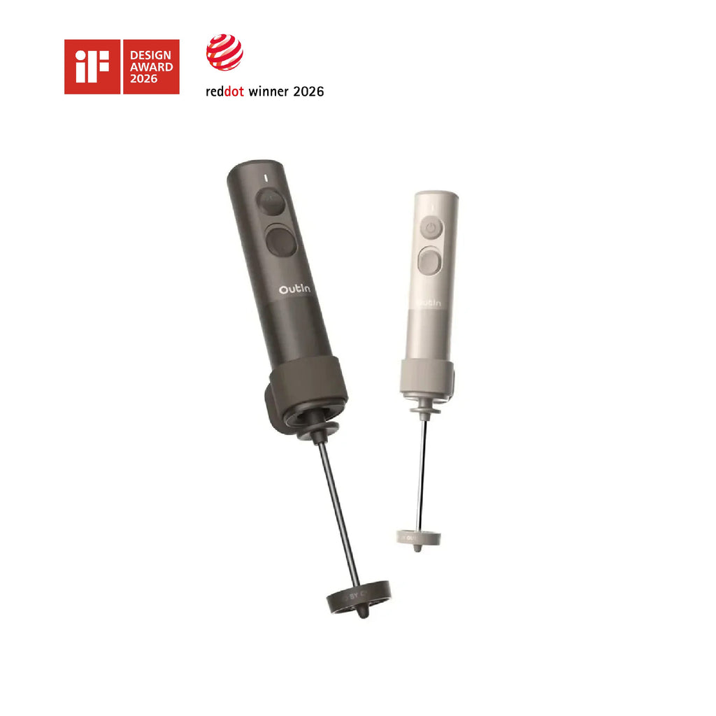 OutIn LattoGo Handheld Milk Frother for Latte Art