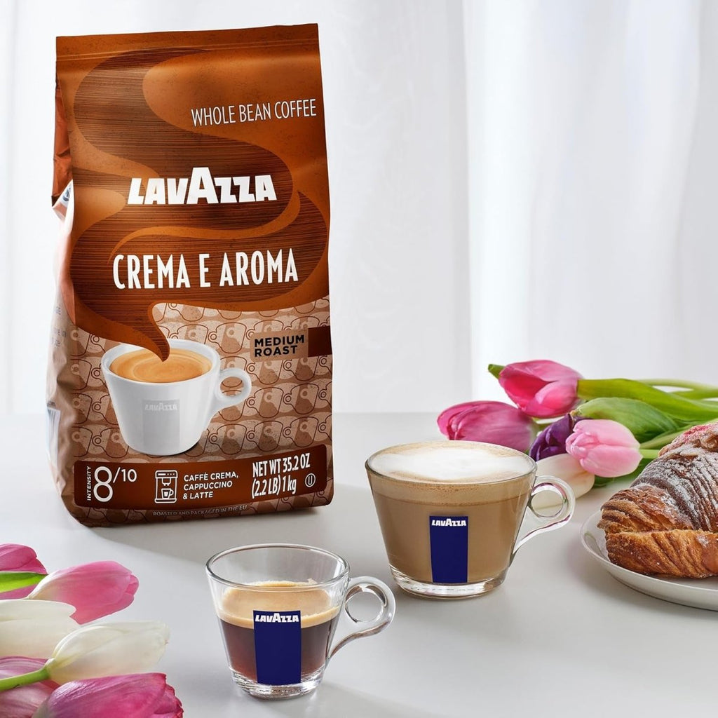 Lavazza Crema e Aroma Whole Bean Coffee Blend – Medium Roast, 2.2 lb Bag - Shop Coffee Hobby