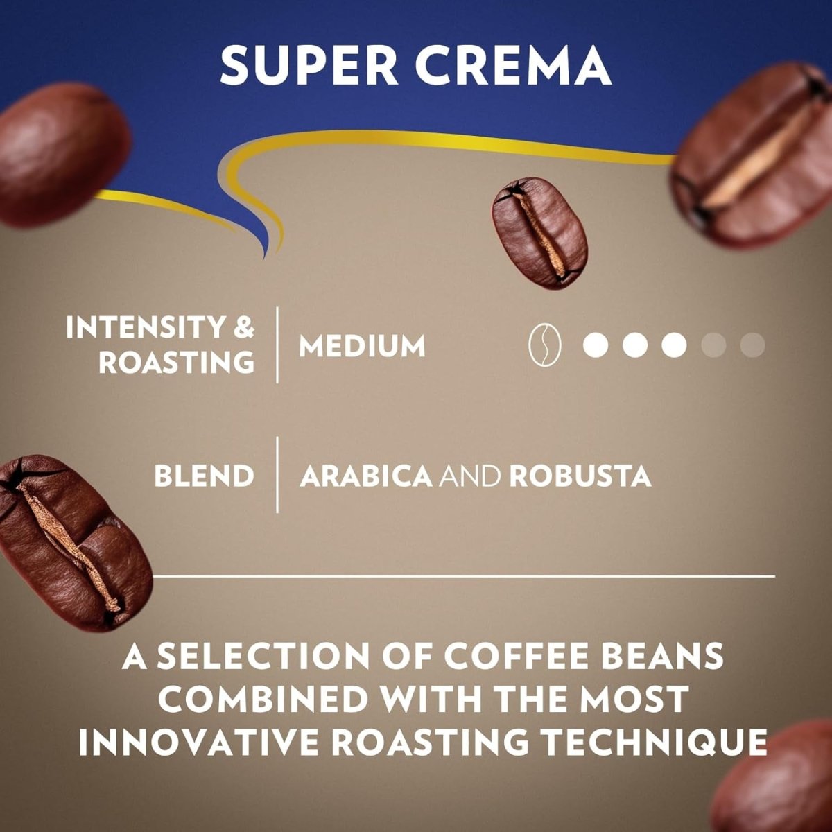 Lavazza Super Crema Whole Bean Coffee – Medium Espresso Roast, 22 oz Bag - Shop Coffee Hobby