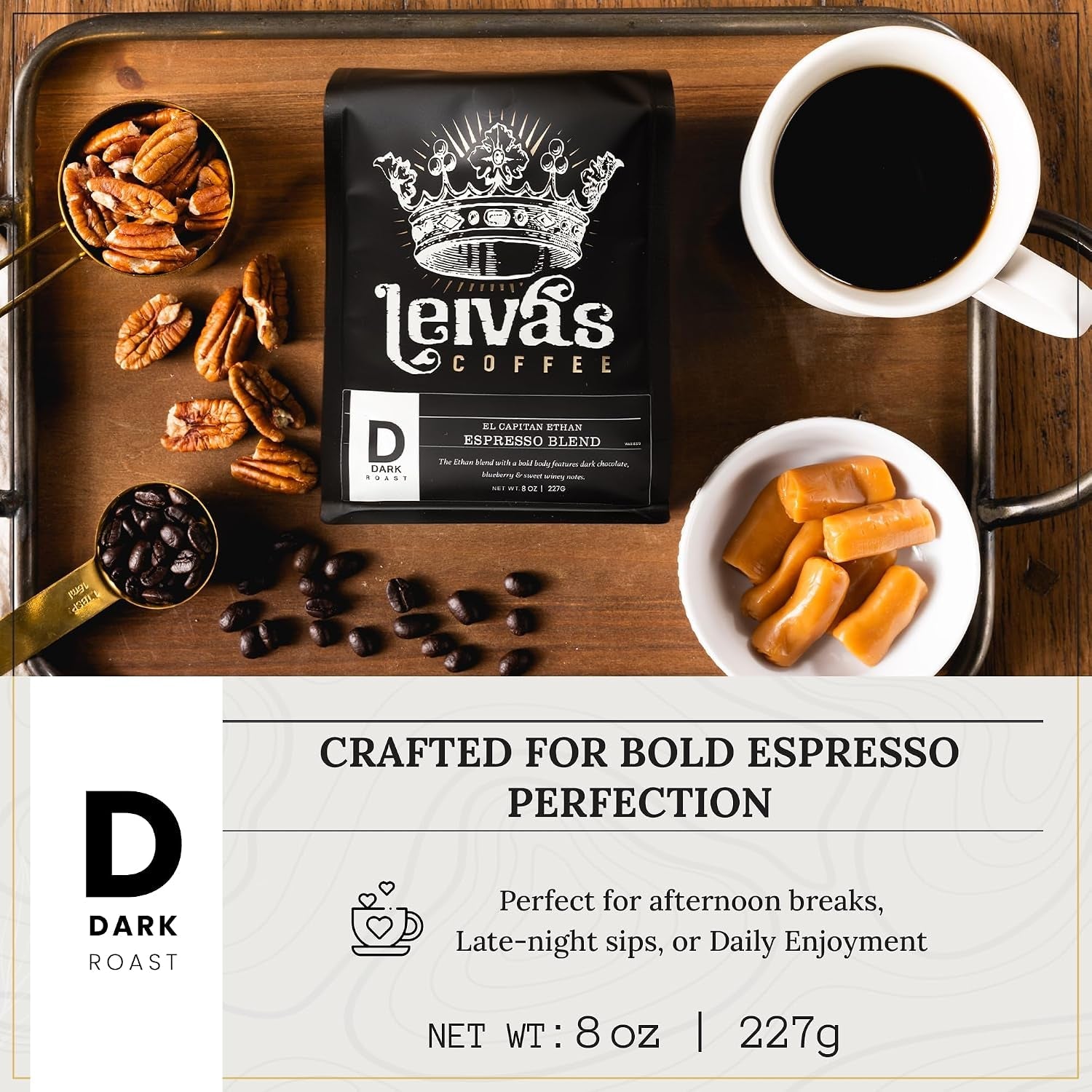 Leiva’S Dark Roast Whole Bean Espresso (8Oz), Freshly Roasted, Micro-Lot Guatemalan Coffee Beans – El Capitan Ethan Espresso Coffee Beans W/Chocolate & Blueberry Notes - Low Acidity Roast (2 Pack) - Haynesworld General Goods