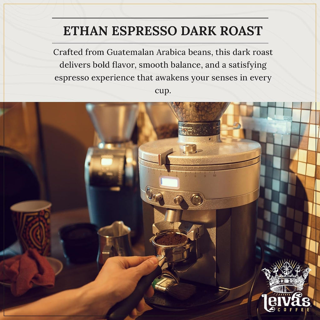 Leiva’S Dark Roast Whole Bean Espresso (8Oz), Freshly Roasted, Micro-Lot Guatemalan Coffee Beans – El Capitan Ethan Espresso Coffee Beans W/Chocolate & Blueberry Notes - Low Acidity Roast (2 Pack) - Haynesworld General Goods