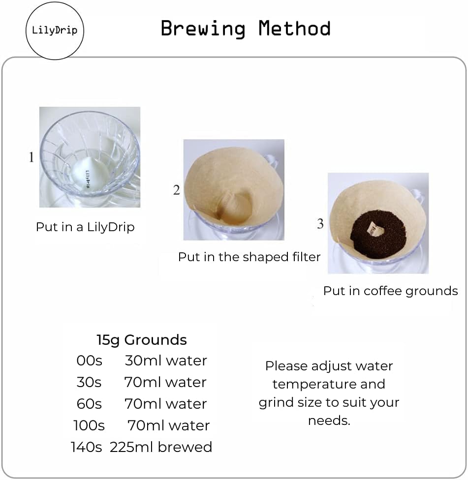 LilyDrip – Ceramic Pour-Over Specialty Coffee Accessory, Fits Pour-Over Cone Drippers - Shop Coffee Hobby