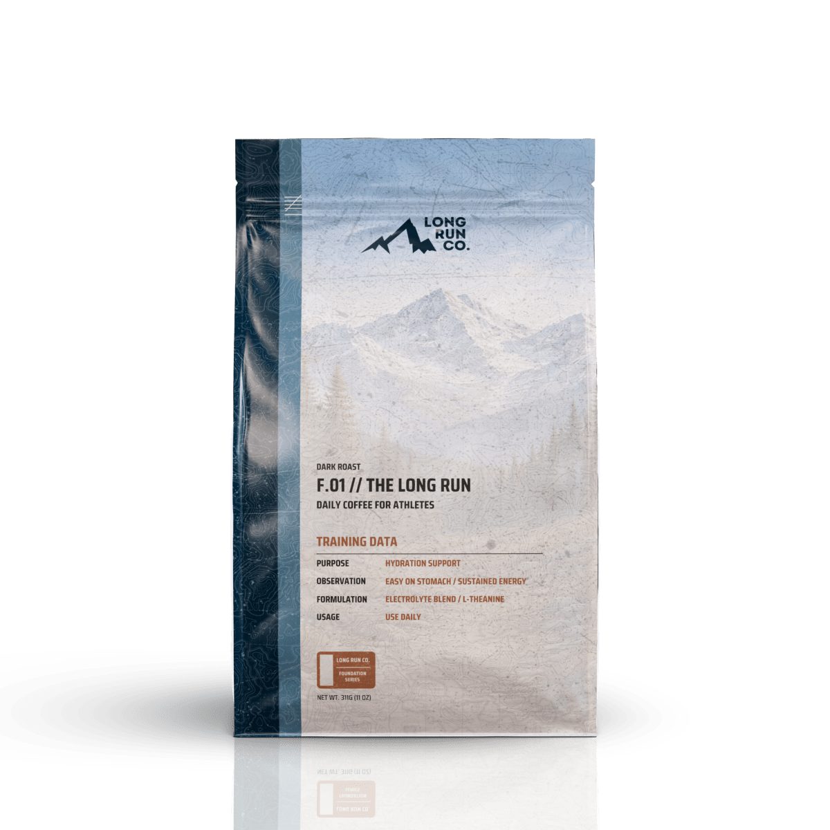 Long Run Co. - Long Run Coffee — Electrolyte + L-Theanine Specialty Coffee, Dark / Whole Bean
