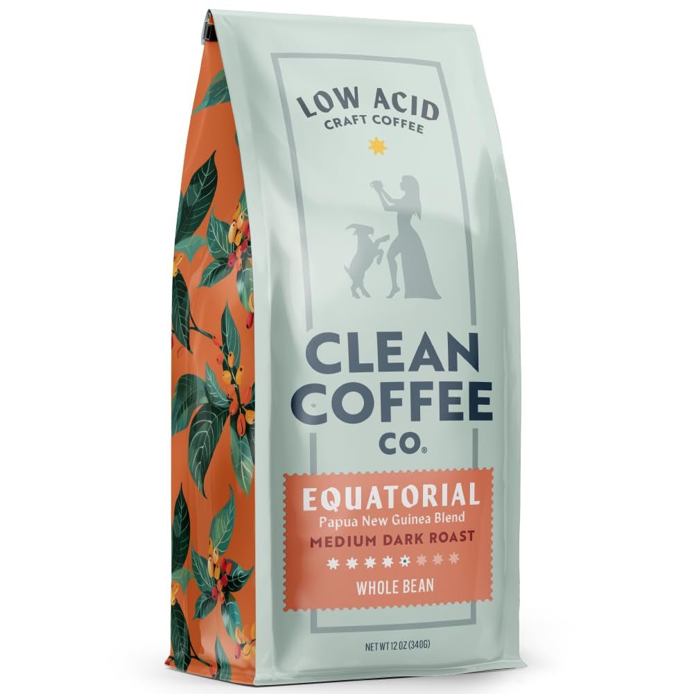 Low Acid Medium-Dark Roast, Tested for Molds and Toxins, Papua New Guinea Blend (Whole Bean, 12 Oz Bag) - Haynesworld General Goods