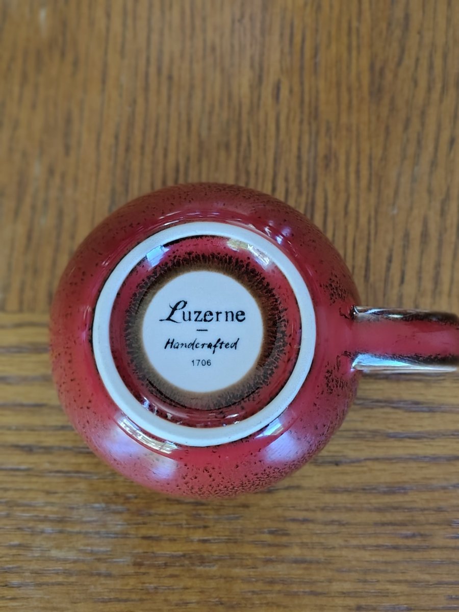 Luzerne Red Handcrafted Espresso Cup - Shop Coffee Hobby