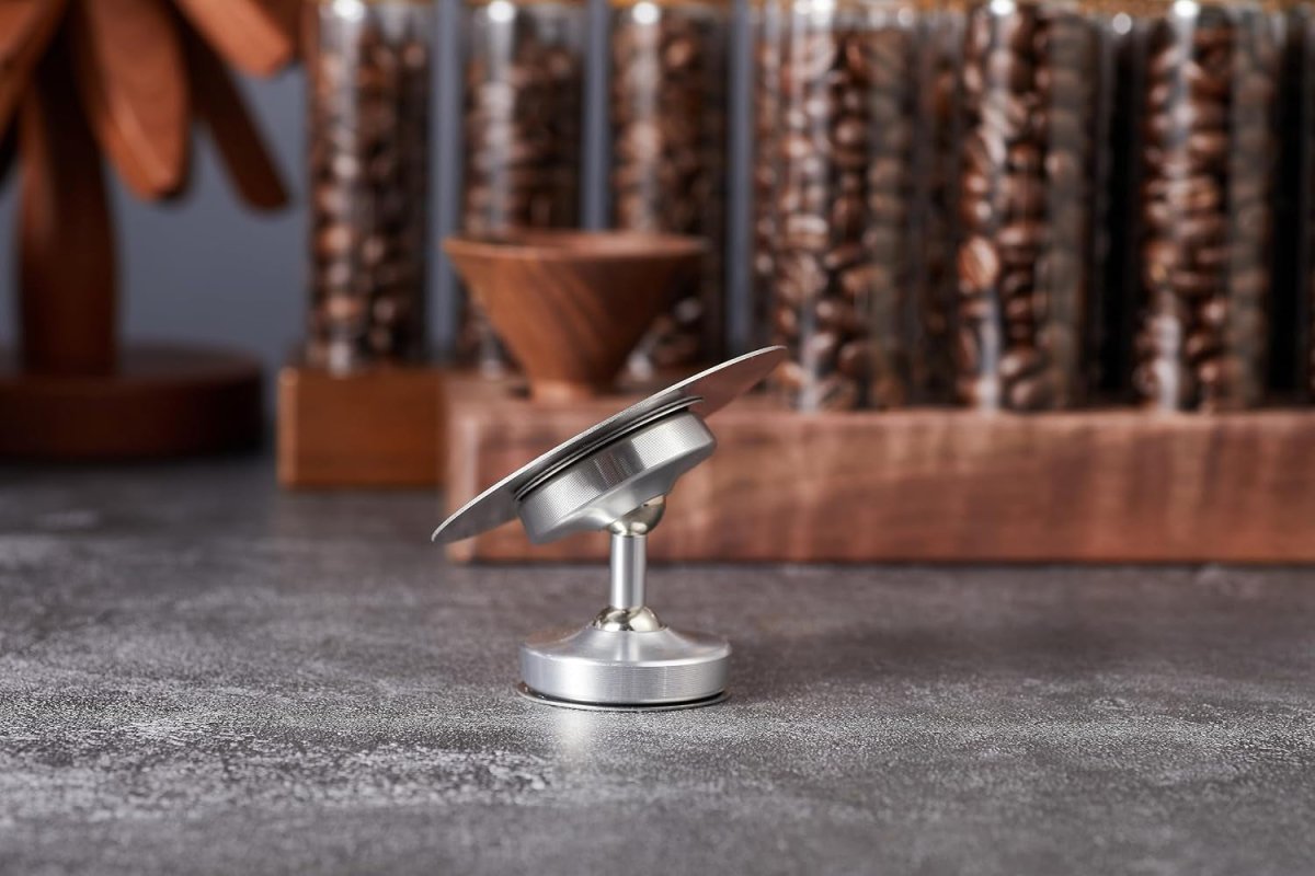 Magnetic Espresso Shot Mirror – 360° Adjustable Stainless Steel Lens for Bottomless Portafilters - Shop Coffee Hobby