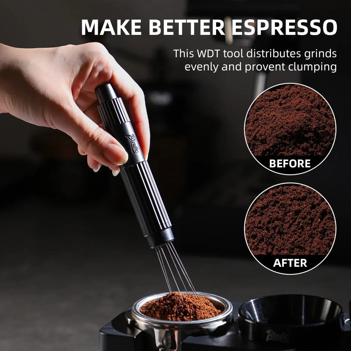 Magnetic Telescopic WDT Tool – Professional Espresso Distribution Needle for Home Baristas (Stainless Steel) - Shop Coffee Hobby