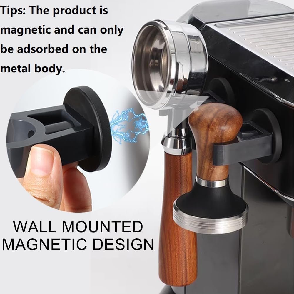 Magnetic Wall-Mounted Tamper & Portafilter Holder – Fits 51/54/58mm Espresso Tools - Shop Coffee Hobby