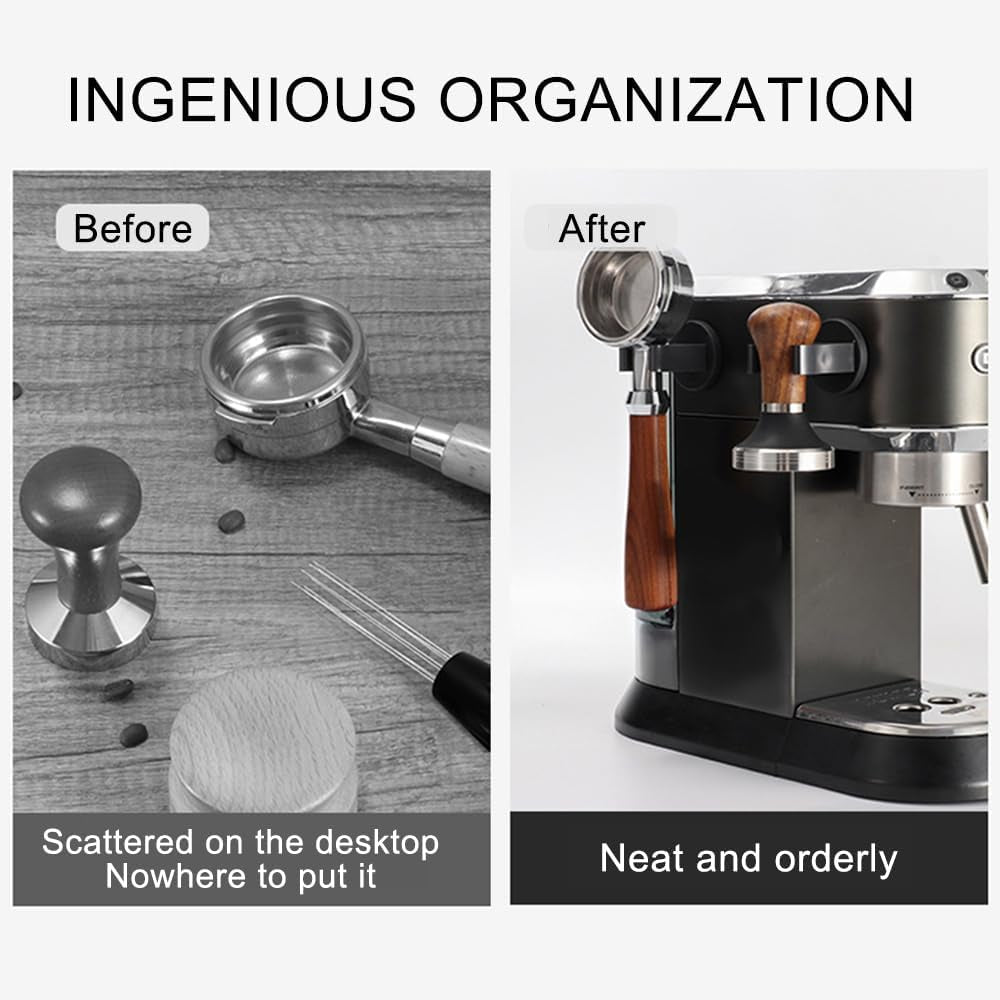 Magnetic Wall-Mounted Tamper & Portafilter Holder – Fits 51/54/58mm Espresso Tools - Shop Coffee Hobby