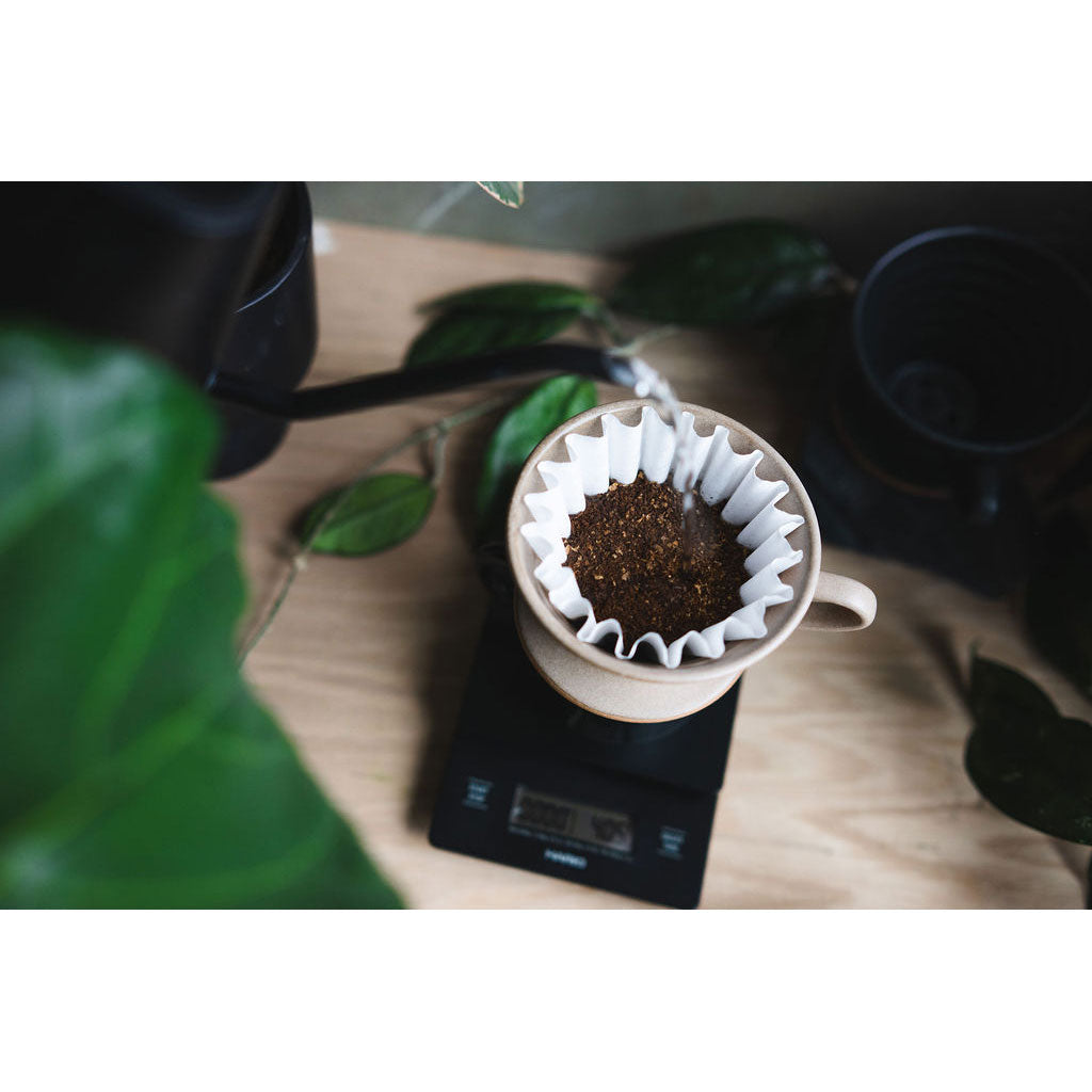Kalita MINO 185 Ceramic Pour-Over Dripper, Sand Beige