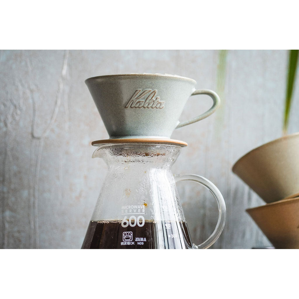 Kalita MINO 185 Ceramic Pour-Over Dripper, Sand Gray