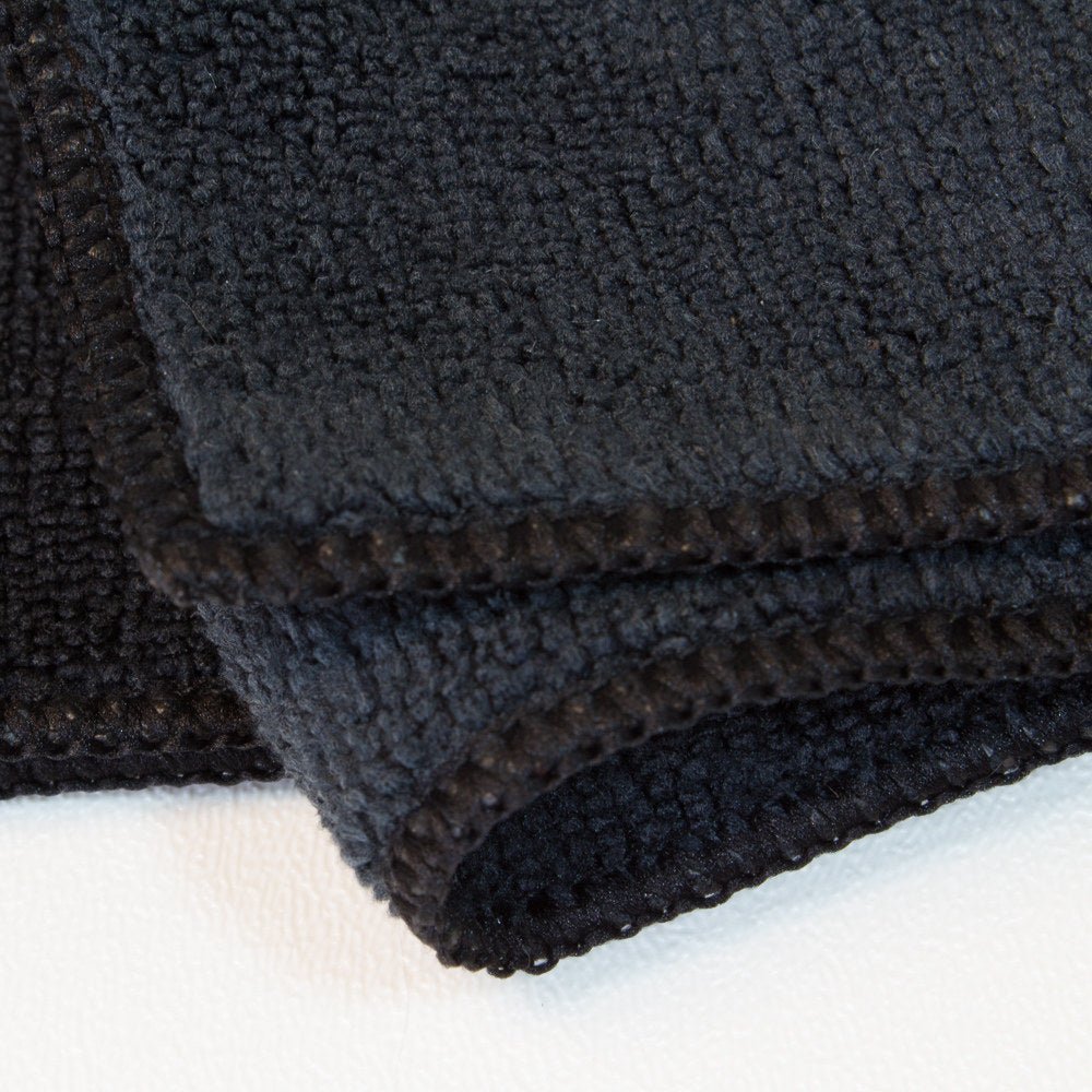Microfiber Black Cloth Towel 16" x 16" - Shop Coffee Hobby