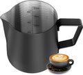 Milk Frothing Pitcher, Stainless Steel Espresso Latte Steaming Pitcher - Shop Coffee Hobby