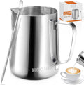 Milk Frothing Pitcher, Stainless Steel Steaming Pitcher for Espresso Machine, Cappuccino, Latte Art - Shop Coffee Hobby