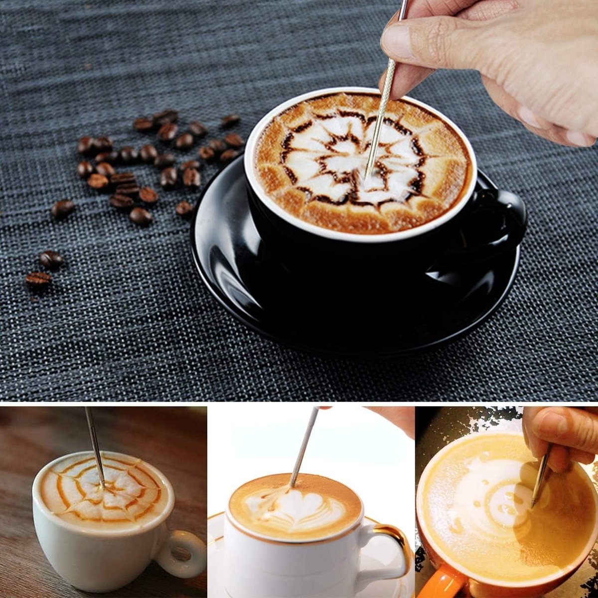 Milk Frothing Pitcher, Stainless Steel Steaming Pitcher for Espresso Machine, Cappuccino, Latte Art - Shop Coffee Hobby