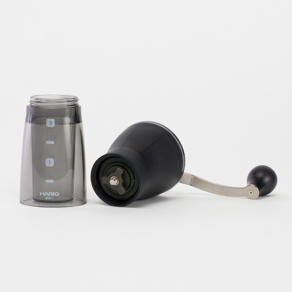 Espresso Parts Hario Mini Slim+ Manual Coffee Grinder, 24g ceramic burrs
