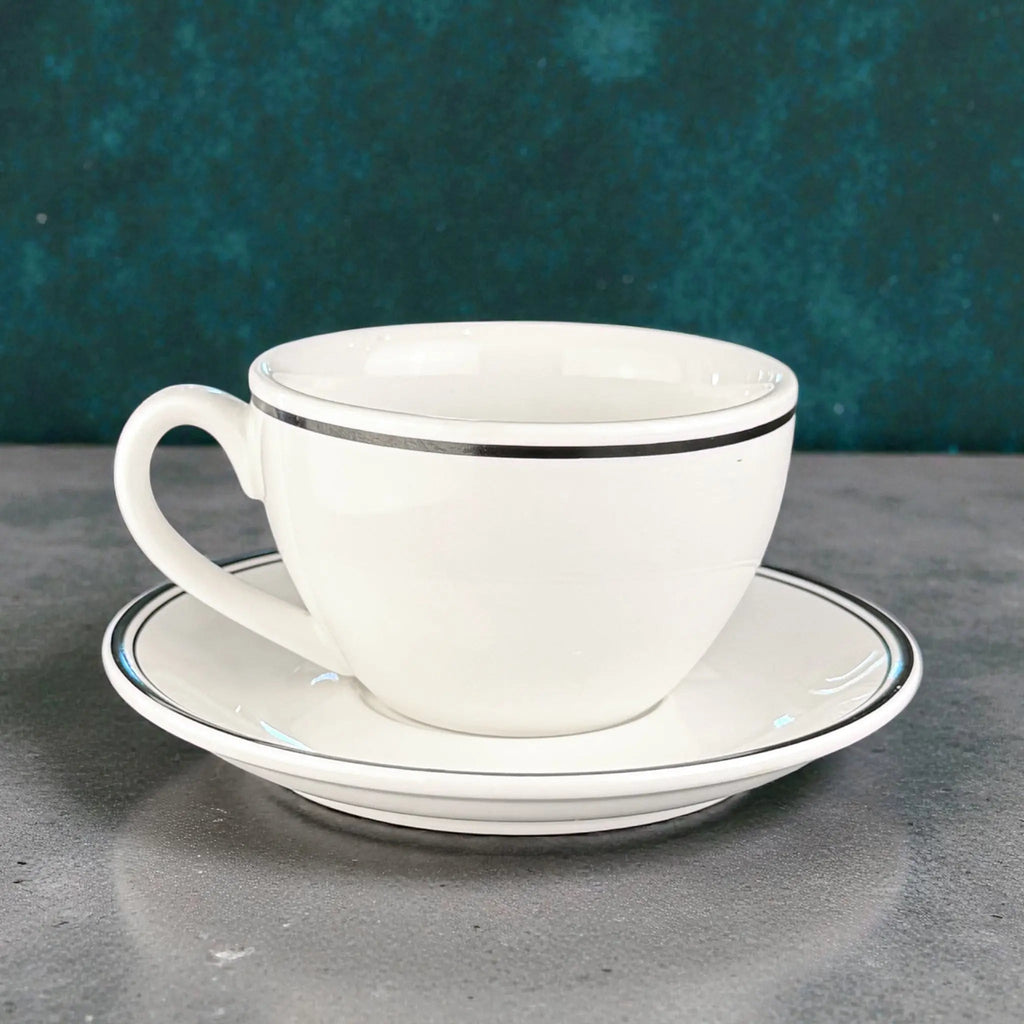 Signature Mug & Saucer Set – Function Coffee Co (12oz Latte / 6oz Cappuccino Ceramic Drinkware)