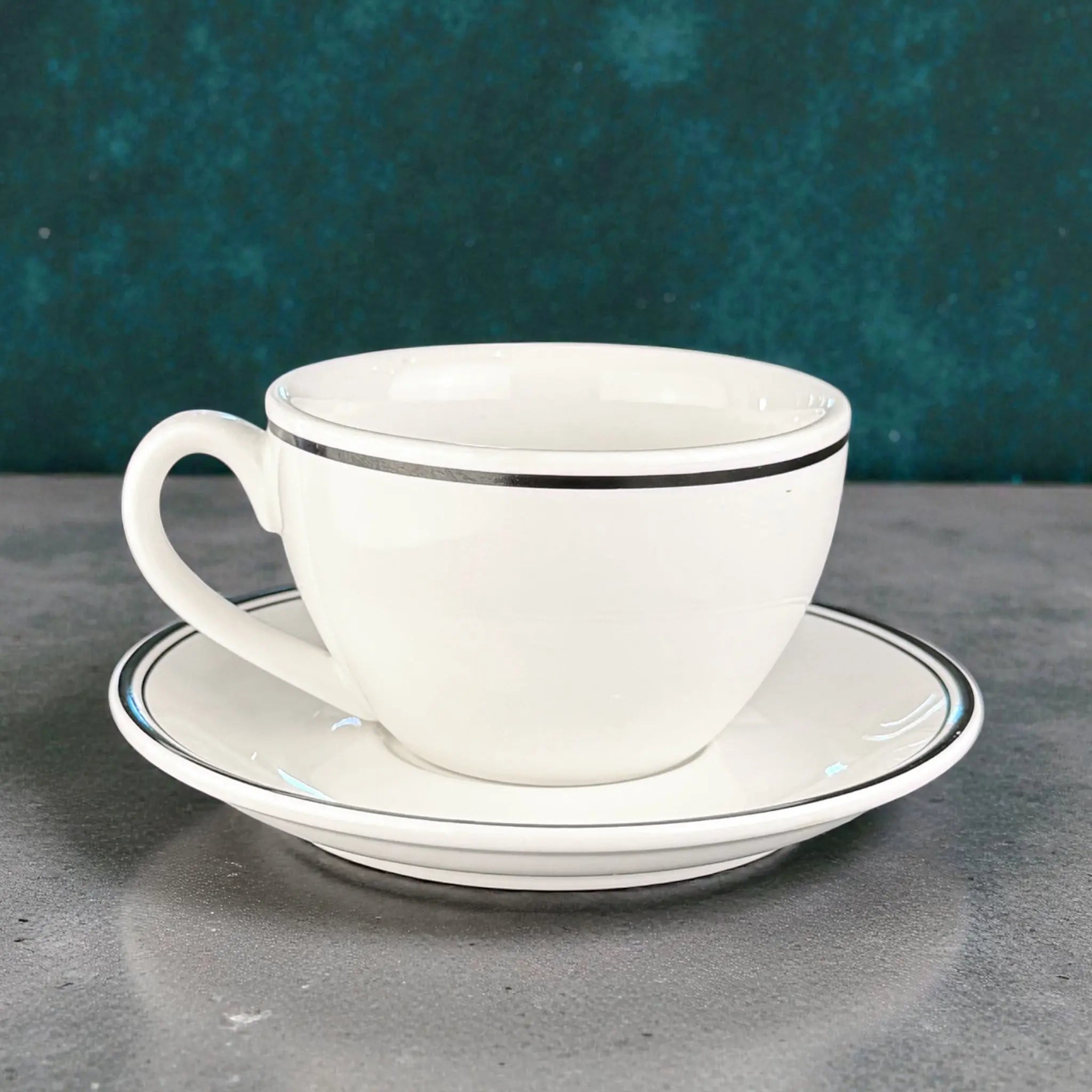 Signature Mug & Saucer Set – Function Coffee Co (12oz Latte / 6oz Cappuccino Ceramic Drinkware)