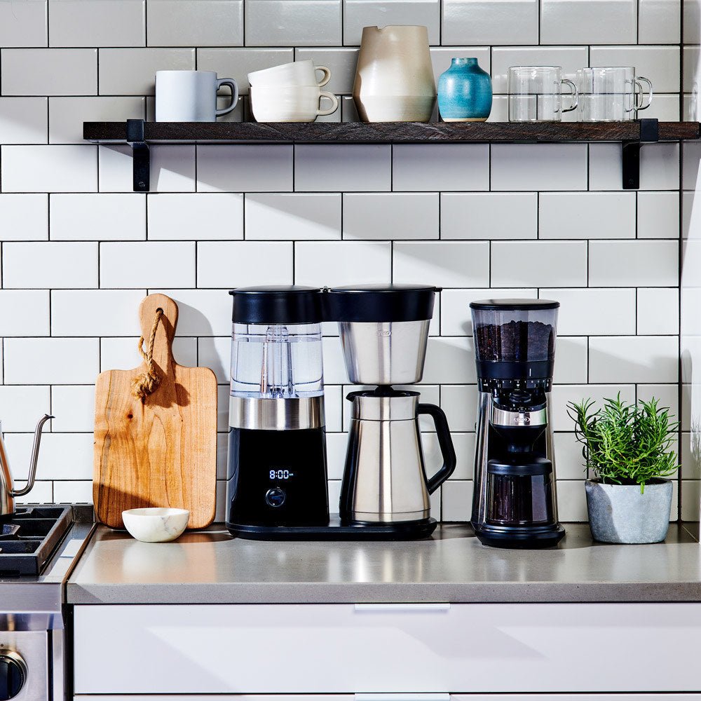 9-Cup version of the OXO Barista Brain Coffee Maker in Black/Silver