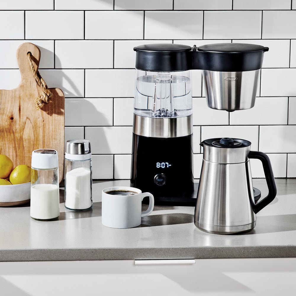 9-Cup version with black/silver finish for Espresso Parts OXO Barista Brain Coffee Maker