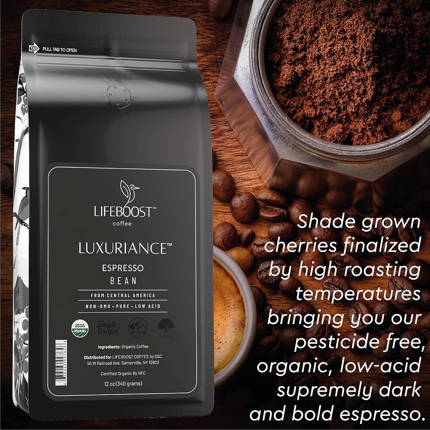 Organic Espresso Whole Bean Coffee - Low Acid Espresso Coffee - Haynesworld General Goods