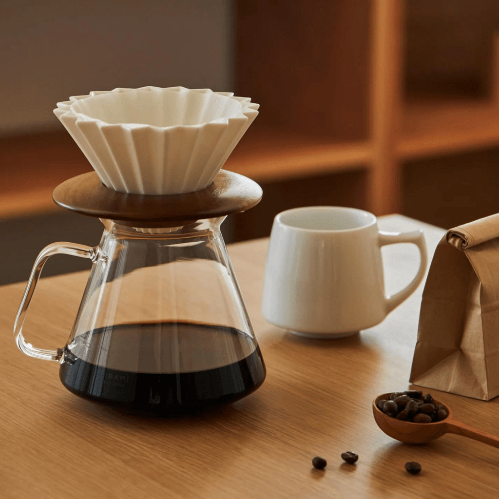 ORIGAMI x HARIO Borosilicate Glass Coffee Server - Shop Coffee Hobby