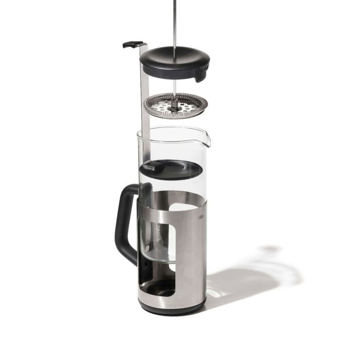 OXO French Press with Grounds Lifter, 32oz - Easy-Clean 8 Cup