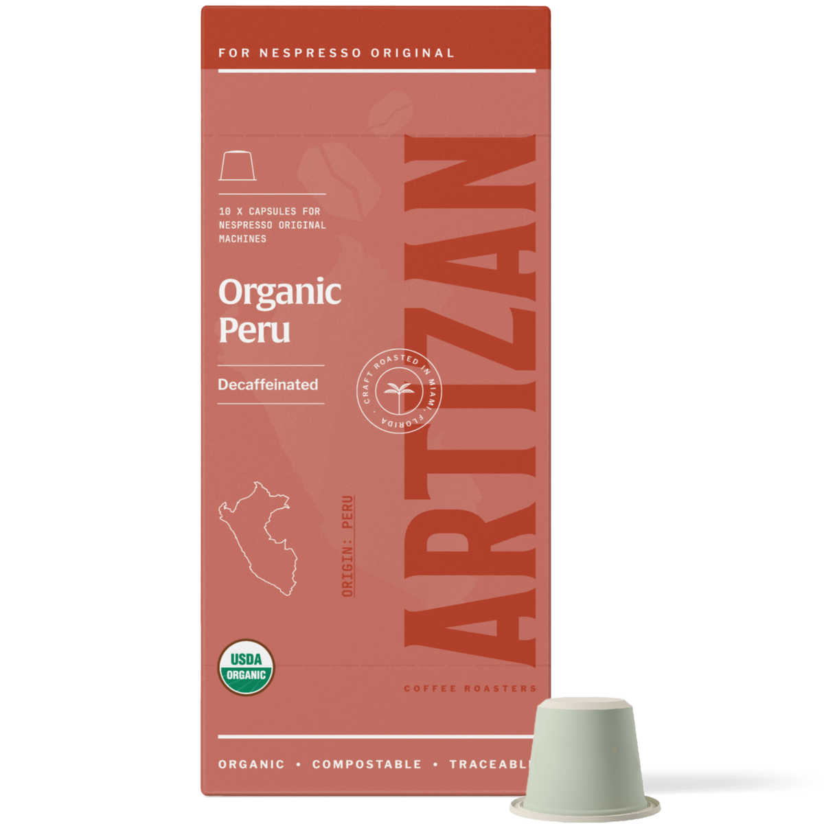 Artizan Organic Peru Decaf Espresso – Nespresso Compatible