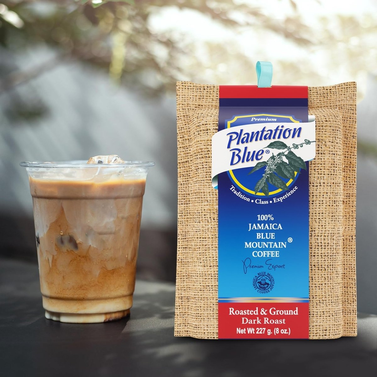 Plantation Blue 100% Jamaica Blue Mountain Coffee - Dark Roast - 8oz Ground - Shop Coffee Hobby