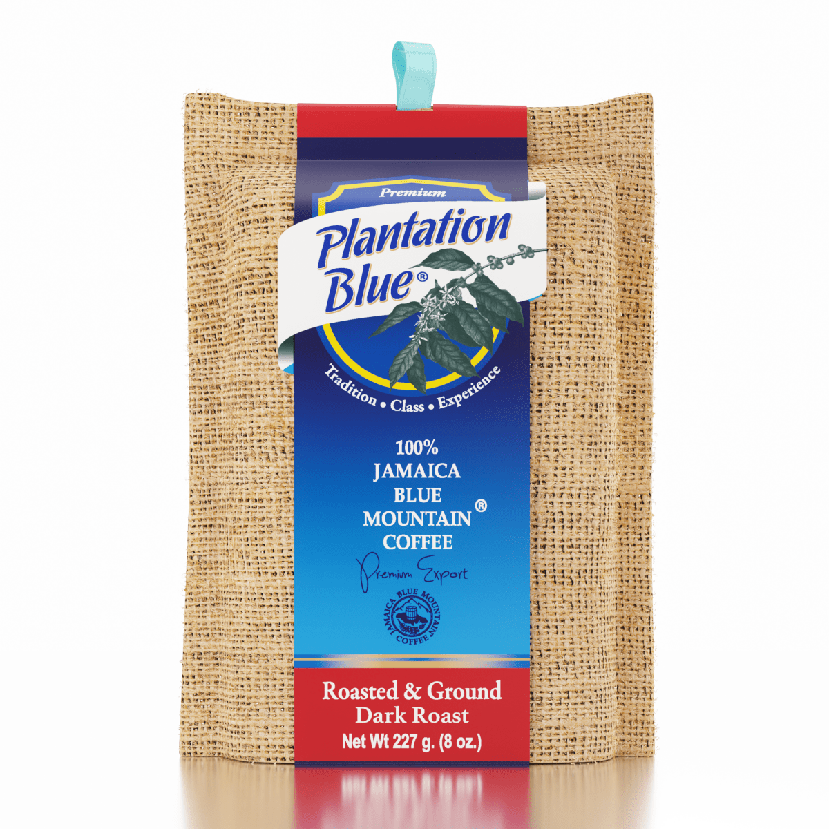 Plantation Blue 100% Jamaica Blue Mountain Coffee - Dark Roast - 8oz Ground - Shop Coffee Hobby