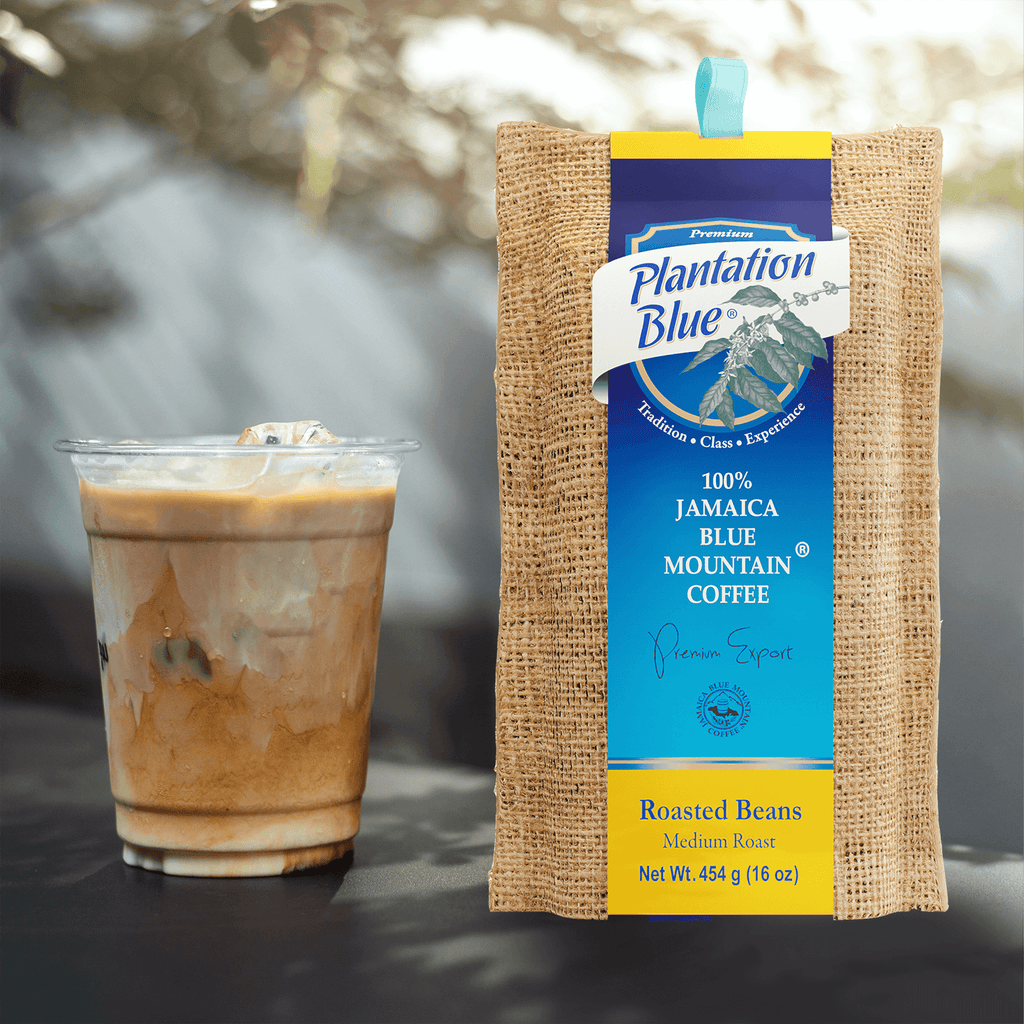 Plantation Blue 100% Jamaica Blue Mountain Premium Coffee (16 oz - medium roasted whole beans) - Haynesworld General Goods