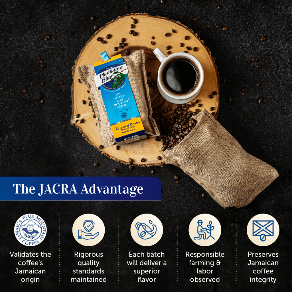 Plantation Blue 100% Jamaica Blue Mountain Premium Coffee (8oz - medium roasted whole beans) - Shop Coffee Hobby
