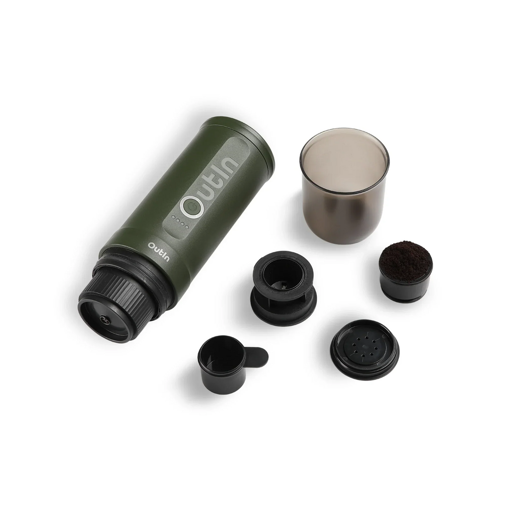 OutIn Nano Portable Electric Espresso Maker – Forest Green