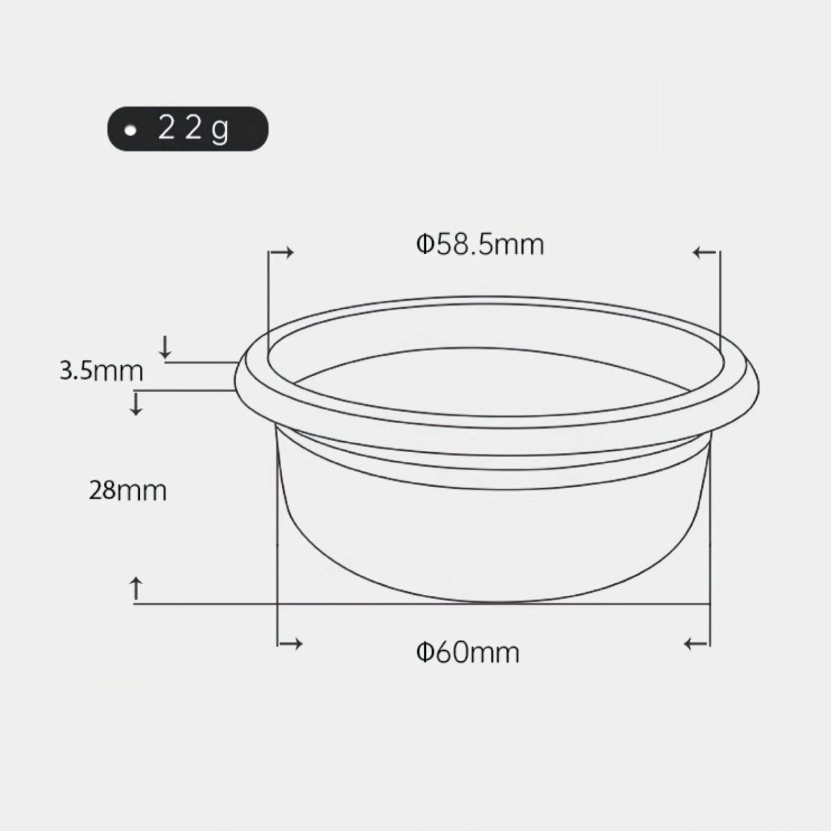 51mm to 58mm Italian Precision Portafilter Baskets for Espresso