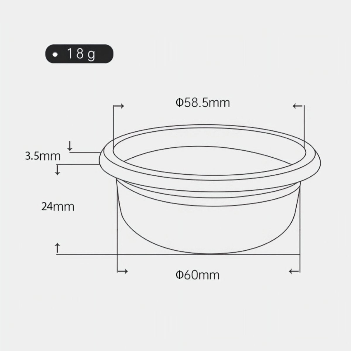 51mm to 58mm Italian Precision Portafilter Baskets for Espresso