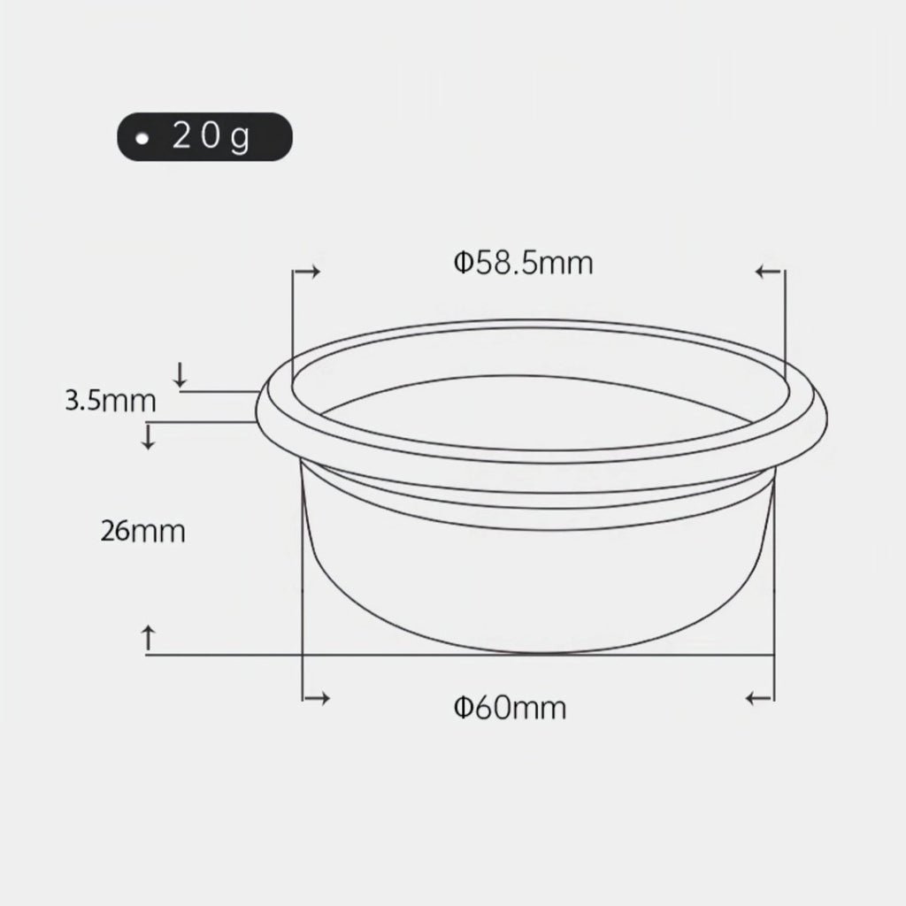 51mm to 58mm Italian Precision Portafilter Baskets for Espresso