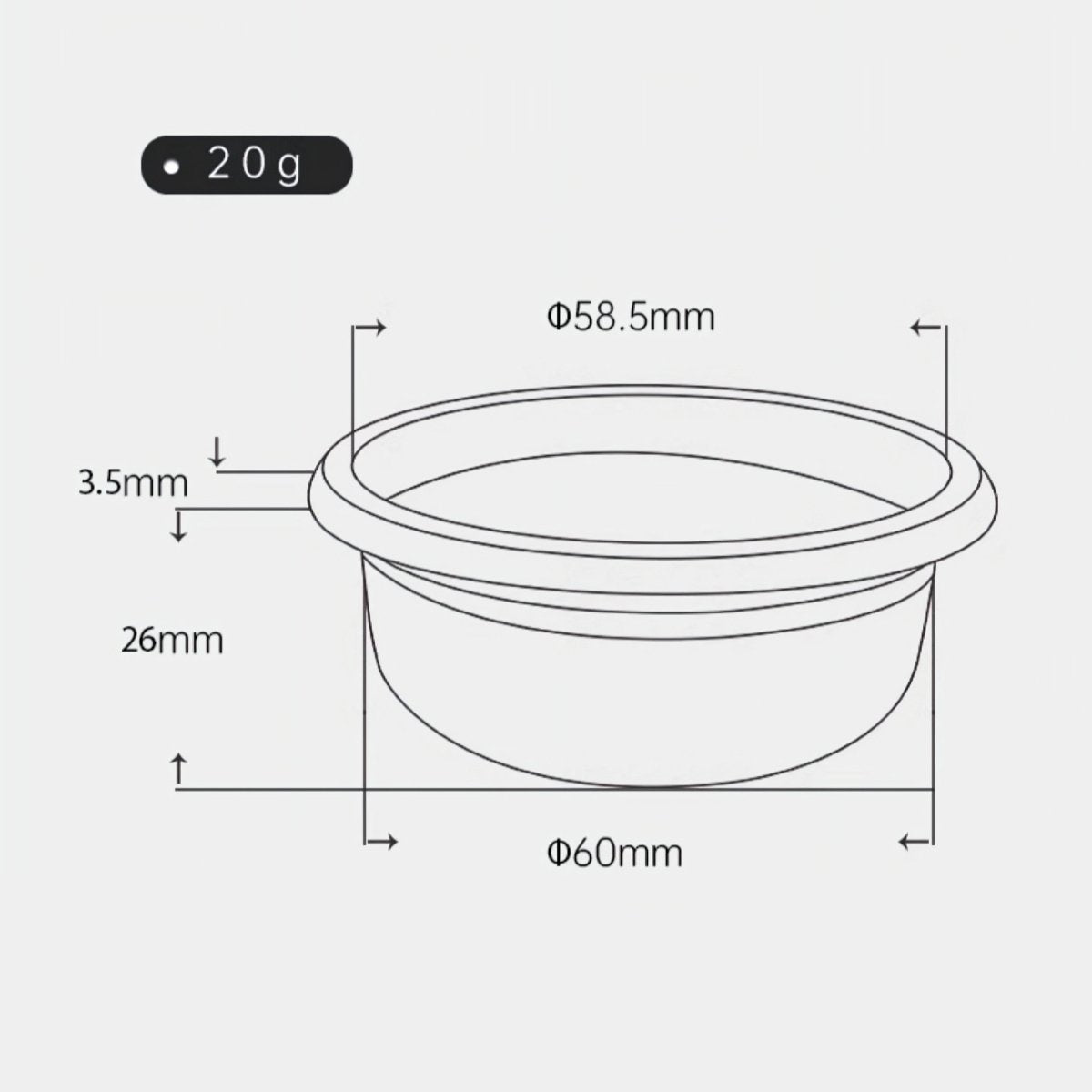 51mm to 58mm Italian Precision Portafilter Baskets for Espresso