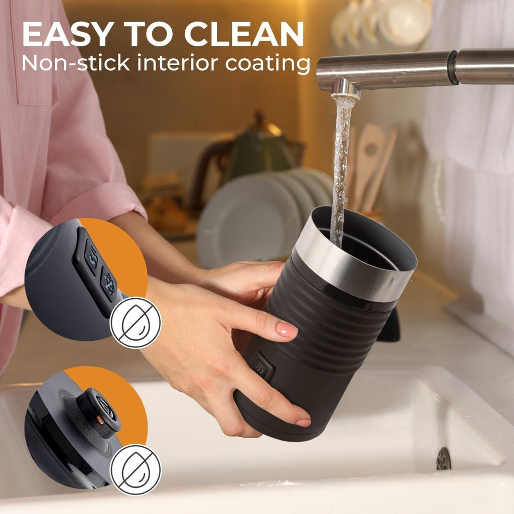 Pour-in Milk Frother w/ Silicone Base, KF6061 - Shop Coffee Hobby