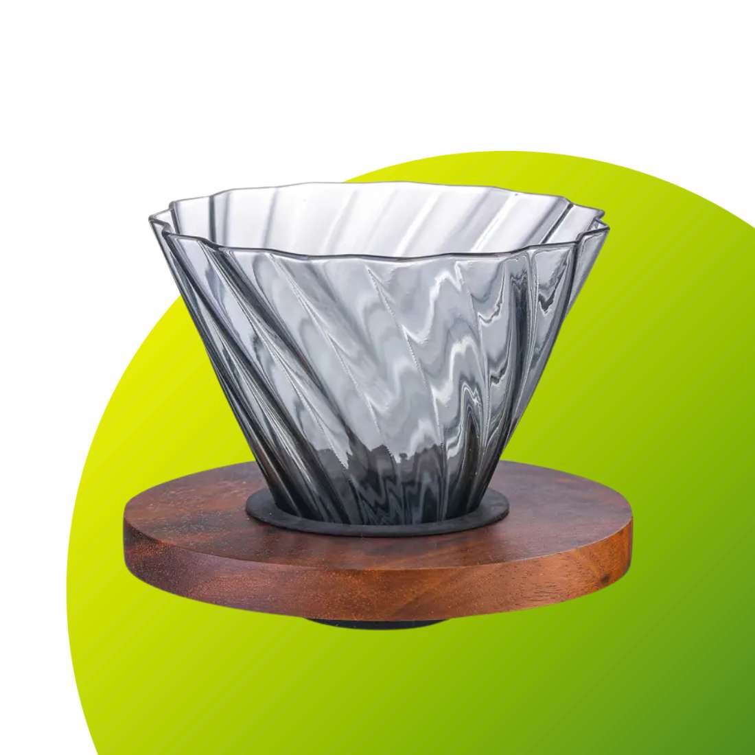 Green to Mean Coffee Glass Pour-Over Set – Dripper & Carafe