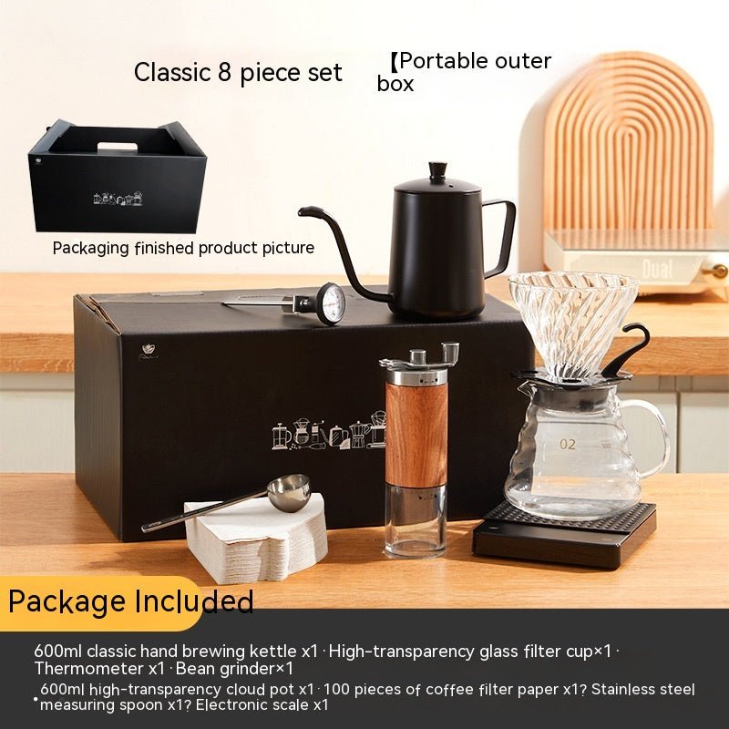 Alchemy Harvest Coffee Pour-Over Coffee Gift Set Hand Punch 8 Pieces Suit