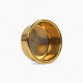 Titanium gold precision espresso filter basket, straight wall and flat bottom