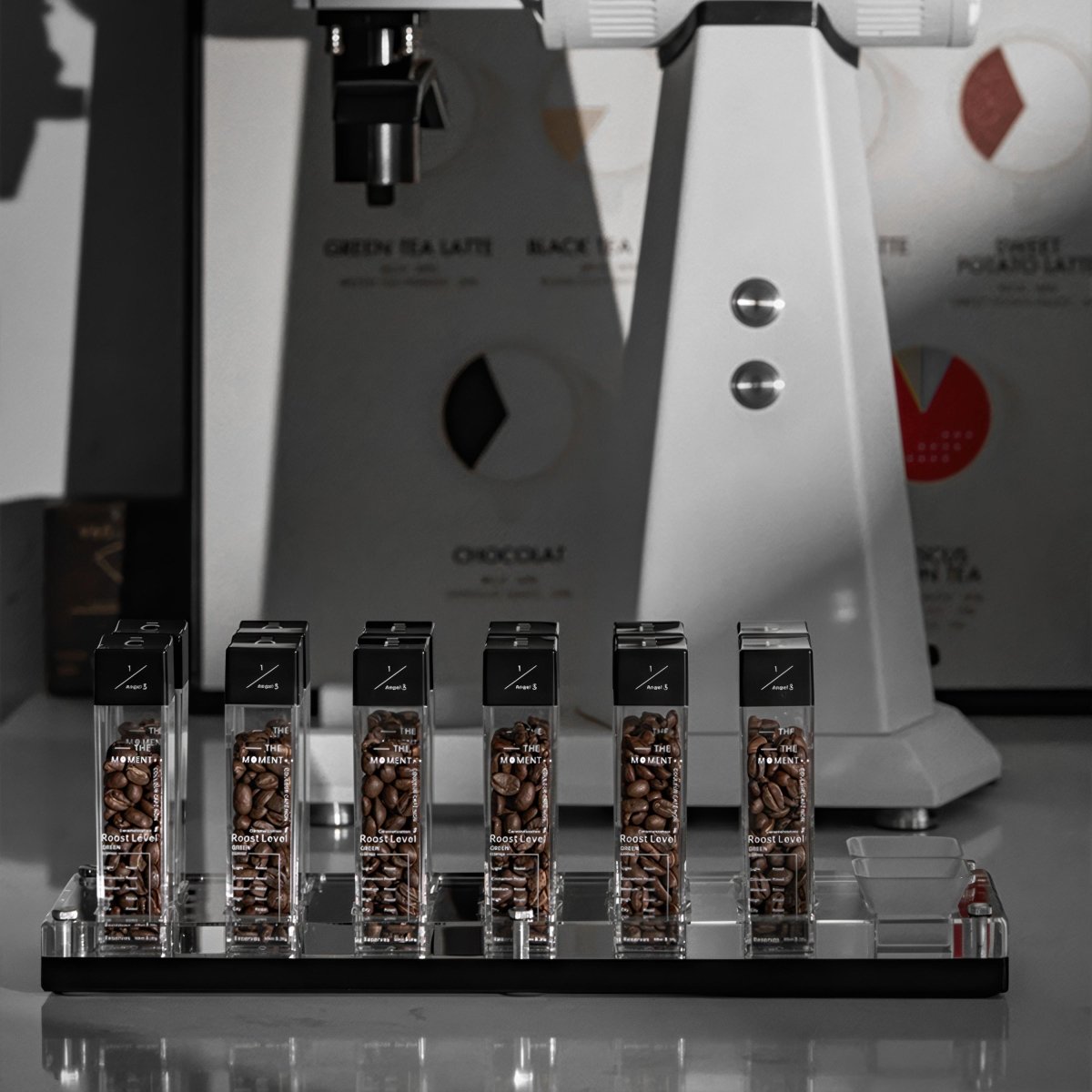 Premium Tubes Coffee Bean Cellars With Stand - Shop Coffee Hobby