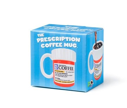 Prescription Coffee Mug Ceramic Cup Milk Mug Water Drinking Cups Funny Gift for the Caffeine Lover - Shop Coffee Hobby