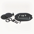 Presso Service Kit arranged on a bright white background with warm studio lighting and subtle shadows