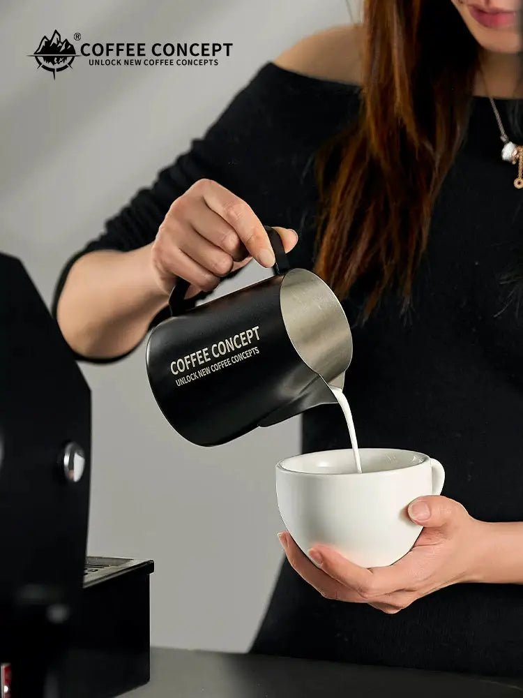 Pro Latte Art Pitcher - Eagle Beak Precision Spout 400ml/600ml, Advanced Patterns Under $25 - Shop Coffee Hobby
