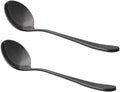 Professional Coffee Cupping Spoon, round Stainless Steel Spoon for Coffee Tasting,Coffee Scoop for Roasters and Cuppers, Black, Set of 2 - Shop Coffee Hobby