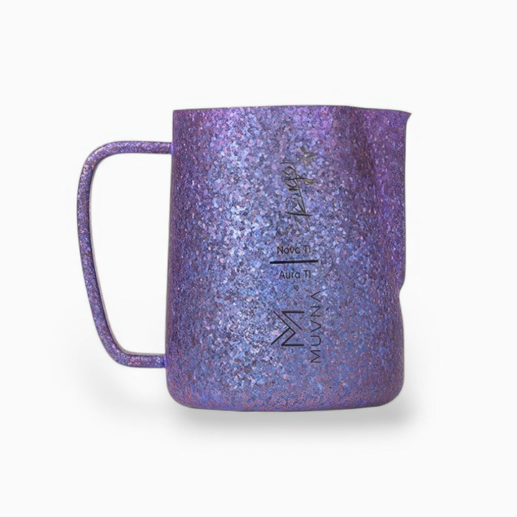 Aurora Crystal Titanium Latte Pitcher - Shop Coffee Hobby